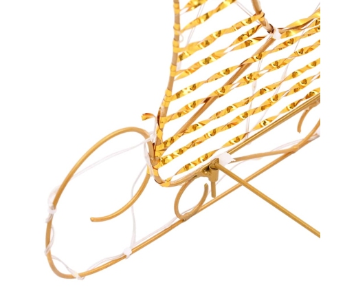 Ziemassvētku Ziemeļbriedis Ar Kamanām Silti Balta Pet Vidaxl