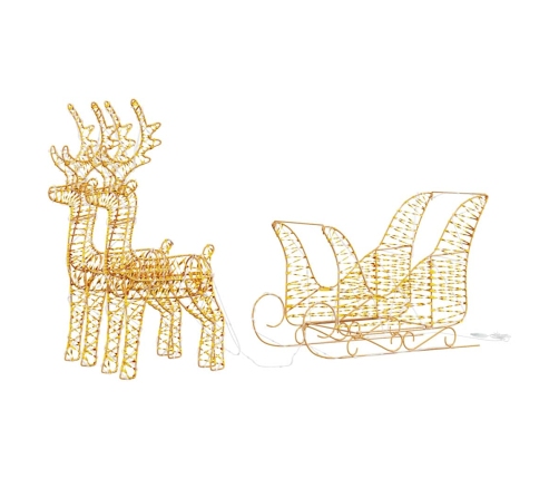 Ziemassvētku Ziemeļbriedis Ar Kamanām Silti Balta Pet Vidaxl