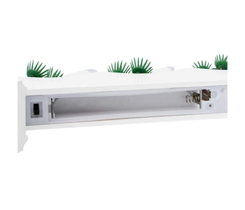 Ziemassvētku Sveču Tilts Su 7 Led 3 Pcs Balts 39.5 X 5 X 29 Cm Vidaxl