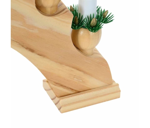 Ziemassvētku Sveču Arka Ar 10 Led Svecēm Brūna 47 X 5 X 29 Cm Vidaxl