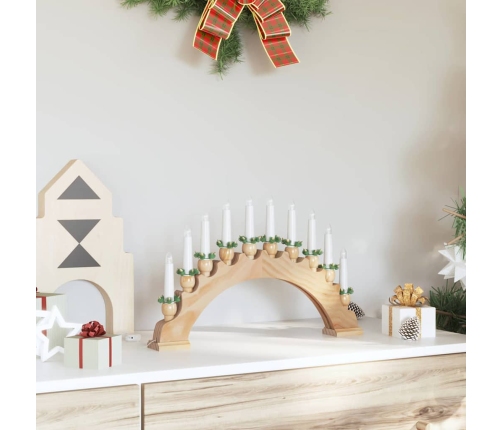 Ziemassvētku Sveču Arka Ar 10 Led Svecēm Brūna 47 X 5 X 29 Cm Vidaxl