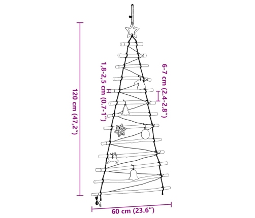 Ziemassvētku Eglīte Su 50 Led Dabiska 120 Cm Masīvkoka Osis Vidaxl