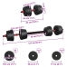 2-In-1 Hanteles Komplekts Melns Un Sarkans 121 X 19,5 X 19,5 Cm Vidaxl