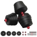 2-In-1 Hanteles Komplekts Melns Un Sarkans 121 X 19,5 X 19,5 Cm Vidaxl