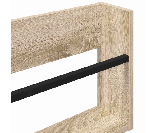 Žurnālu Statīvs Sonoma Ozols 60 X 12 X 30 Cm Inženierijas Koks Vidaxl