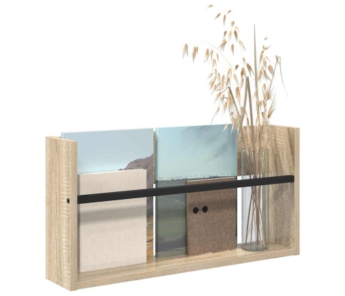 Žurnālu Statīvs Sonoma Ozols 60 X 12 X 30 Cm Inženierijas Koks Vidaxl
