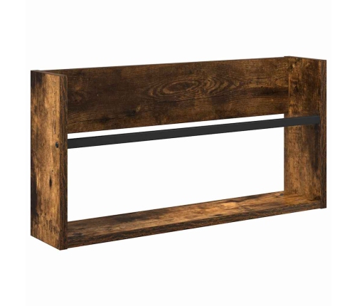 Žurnālu Statīvs Dūmaka Ozols 60 X 12 X 30 Cm Inženierijas Koks Vidaxl