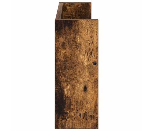 Žurnālu Statīvs Ar Plauktu 2 Pcs Dūmaka Ozols 60 X 12 X 30 Cm Vidaxl