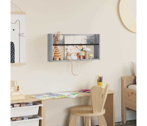 Žurnālu Statīvs Pelēks Sonoma 60 X 12 X 30 Cm Inženierijas Koks Vidaxl