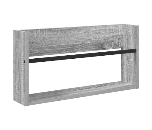 Žurnālu Statīvs Ar Plauktu 2 Pcs Pelēks Sonoma 60 X 12 X 30 Cm Vidaxl