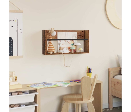 Žurnālu Statīvs Vecs Koks 60 X 12 X 30 Cm Inženierijas Koks Vidaxl