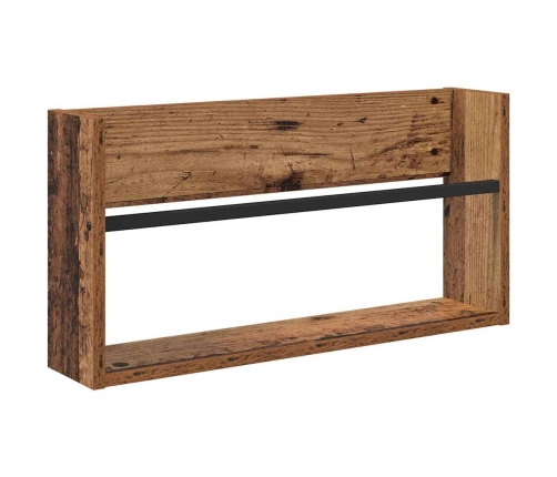 Žurnālu Statīvs Vecs Koks 60 X 12 X 30 Cm Inženierijas Koks Vidaxl