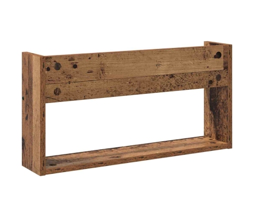 Žurnālu Statīvs Ar Plauktu 2 Pcs Vecs Koks 60 X 12 X 30 Cm Vidaxl