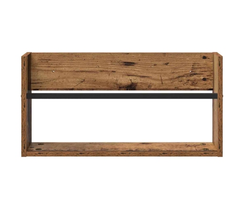 Žurnālu Statīvs Ar Plauktu 2 Pcs Vecs Koks 60 X 12 X 30 Cm Vidaxl