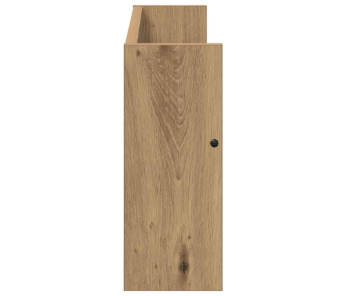 Žurnālu Statīvs Ar Plauktu Artisānā Ozols 60 X 12 X 30 Cm Vidaxl