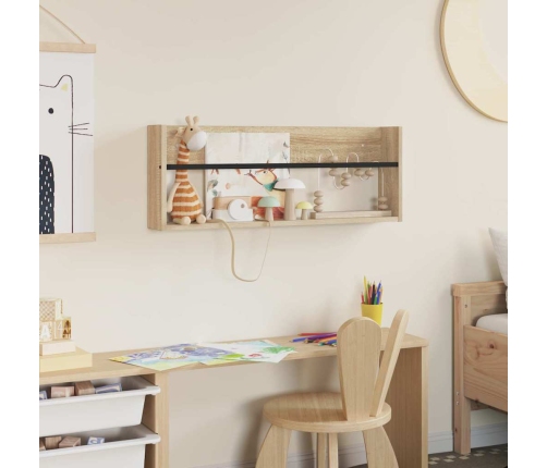 Žurnālu Statīvs Sonoma Ozols 80 X 12 X 30 Cm Inženierijas Koks Vidaxl