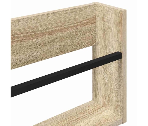 Žurnālu Statīvs Ar Plauktu 2 Pcs Sonoma Ozols 80 X 12 X 30 Cm Vidaxl