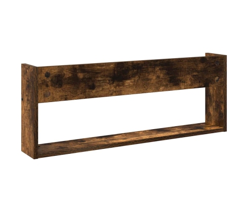 Žurnālu Statīvs Ar Plauktu 2 Pcs Dūmaka Ozols 80 X 12 X 30 Cm Vidaxl