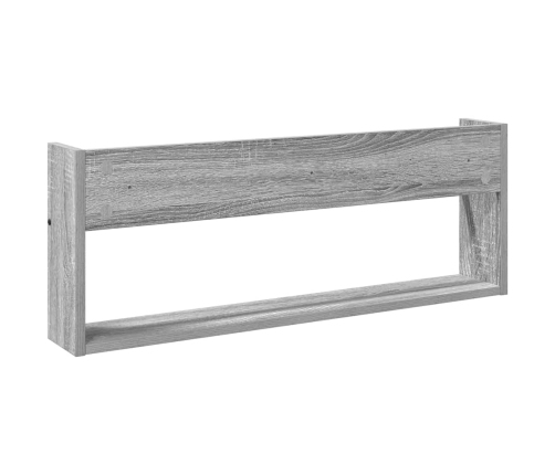 Žurnālu Statīvs Pelēks Sonoma 80 X 12 X 30 Cm Inženierijas Koks Vidaxl