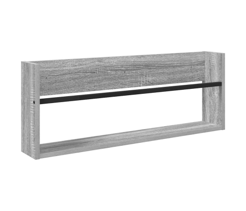 Žurnālu Statīvs Pelēks Sonoma 80 X 12 X 30 Cm Inženierijas Koks Vidaxl