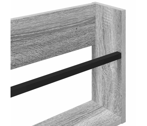 Žurnālu Statīvs Ar Plauktu 2 Pcs Pelēks Sonoma 80 X 12 X 30 Cm Vidaxl