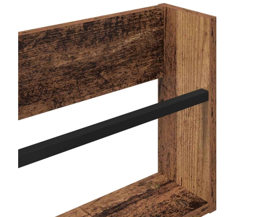 Žurnālu Statīvs Ar Plauktu 2 Pcs Vecs Koks 80 X 12 X 30 Cm Vidaxl