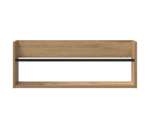 Žurnālu Statīvs Ar Plauktu Artisānā Ozols 80 X 12 X 30 Cm Vidaxl