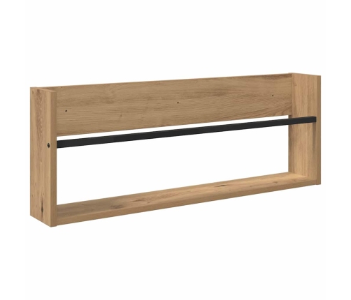 Žurnālu Statīvs Ar Plauktu 2 Pcs Artisānā Ozols 80 X 12 X 30 Cm Vidaxl