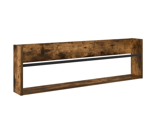 Žurnālu Statīvs Ar Plauktu 2 Pcs Dūmaka Ozols 100 X 12 X 30 Cm Vidaxl