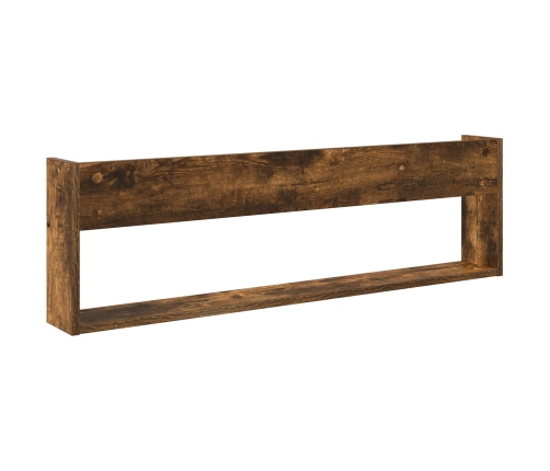 Žurnālu Statīvs Ar Plauktu 2 Pcs Dūmaka Ozols 100 X 12 X 30 Cm Vidaxl