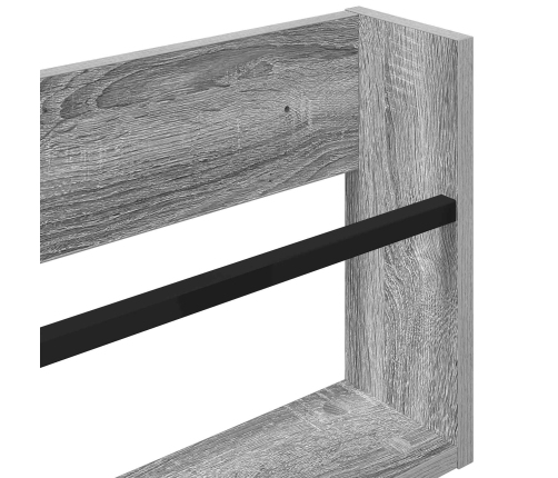 Žurnālu Statīvs Ar Plauktu 2 Pcs Pelēks Sonoma 100 X 12 X 30 Cm Vidaxl