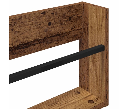 Žurnālu Statīvs Vecs Koks 100 X 12 X 30 Cm Inženierijas Koks Vidaxl