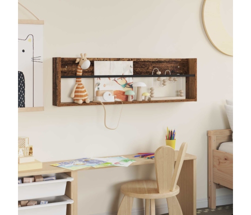 Žurnālu Statīvs Vecs Koks 100 X 12 X 30 Cm Inženierijas Koks Vidaxl