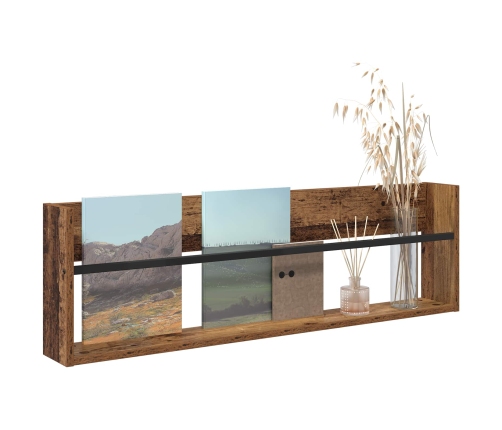 Žurnālu Statīvs Vecs Koks 100 X 12 X 30 Cm Inženierijas Koks Vidaxl