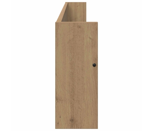 Žurnālu Statīvs Ar Plauktu Artisānā Ozols 100 X 12 X 30 Cm Vidaxl