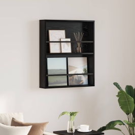 Žurnālu Statīvs Ar Plauktu Melns Ozolkoks 60 X 12 X 70 Cm Vidaxl Žurnālu Statīvs Ar Plauktu Melns Ozolkoks 60 X 12 X 70 Cm Vidaxl