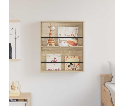 Žurnālu Statīvs Sonoma Ozols 60 X 12 X 70 Cm Inženierijas Koks Vidaxl