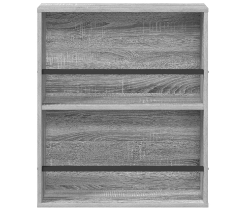 Žurnālu Statīvs Pelēks Sonoma 60 X 12 X 70 Cm Inženierijas Koks Vidaxl