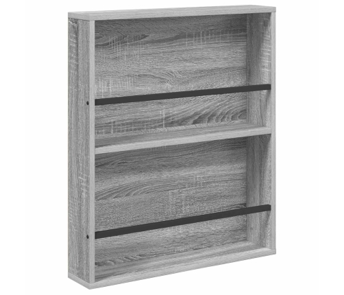 Žurnālu Statīvs Ar Plauktu 2 Pcs Pelēks Sonoma 60 X 12 X 70 Cm Vidaxl