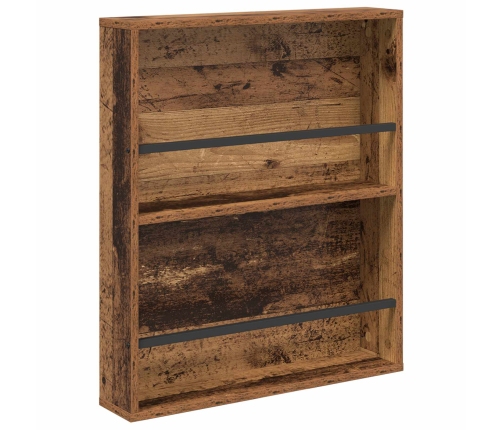 Žurnālu Statīvs Vecs Koks 60 X 12 X 70 Cm Inženierijas Koks Vidaxl