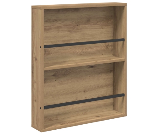 Žurnālu Statīvs Ar Plauktu 2 Pcs Artisānā Ozols 60 X 12 X 70 Cm Vidaxl