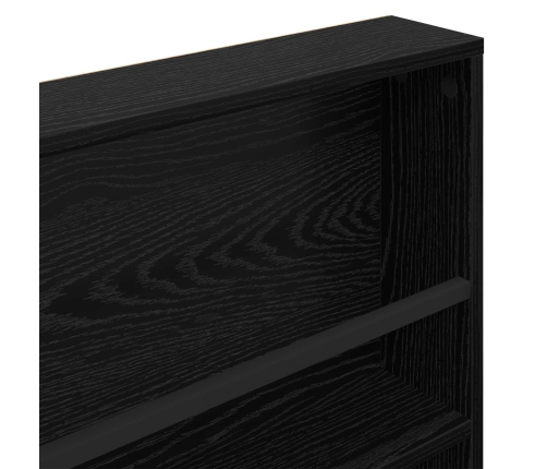 Žurnālu Statīvs Ar Plauktu 2 Pcs Melns Ozolkoks 80 X 12 X 70 Cm Vidaxl