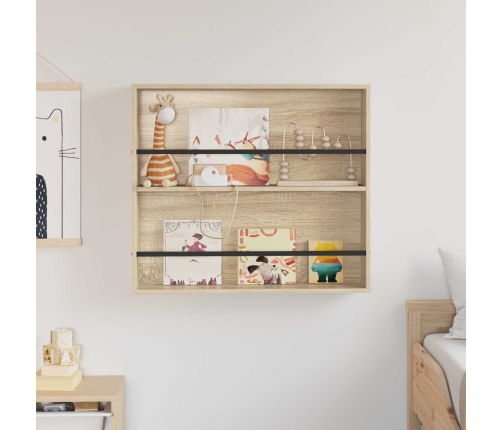 Žurnālu Statīvs Sonoma Ozols 80 X 12 X 70 Cm Inženierijas Koks Vidaxl