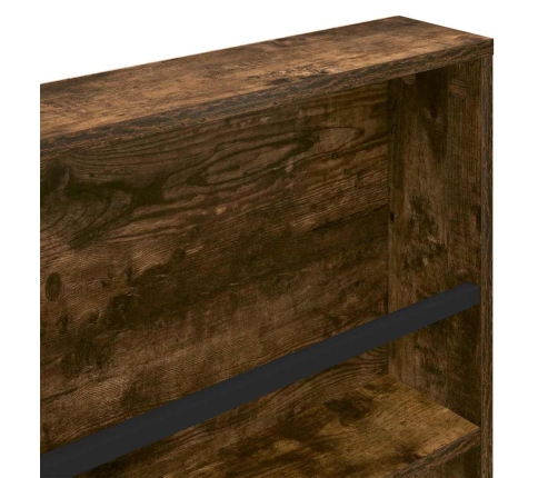 Žurnālu Statīvs Ar Plauktu 2 Pcs Dūmaka Ozols 80 X 12 X 70 Cm Vidaxl