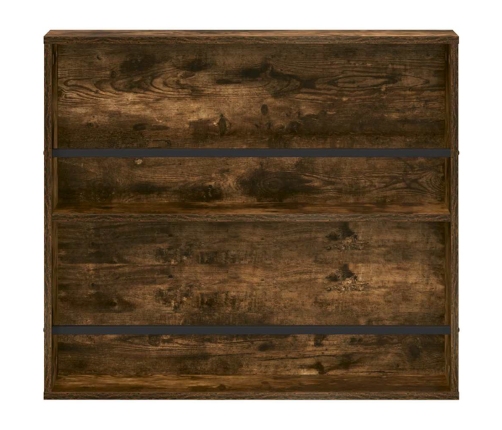 Žurnālu Statīvs Ar Plauktu 2 Pcs Dūmaka Ozols 80 X 12 X 70 Cm Vidaxl