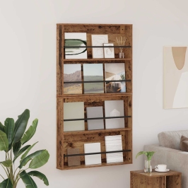 Žurnālu Statīvs Ar Plauktu 2 Pcs Vecs Koks 80 X 12 X 70 Cm Vidaxl Žurnālu Statīvs Ar Plauktu 2 Pcs Vecs Koks 80 X 12 X 70 Cm Vidaxl