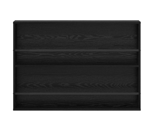 Žurnālu Statīvs Ar Plauktu Melns Ozolkoks 100 X 12 X 70 Cm Vidaxl