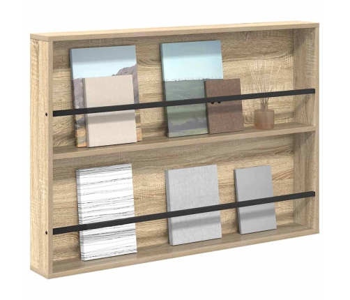 Žurnālu Statīvs Sonoma Ozols 100 X 12 X 70 Cm Inženierijas Koks Vidaxl