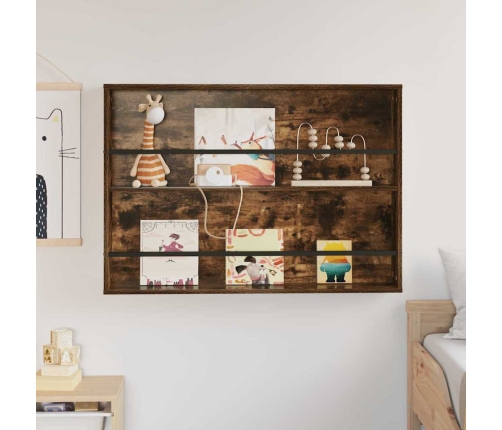 Žurnālu Statīvs Dūmaka Ozols 100 X 12 X 70 Cm Inženierijas Koks Vidaxl