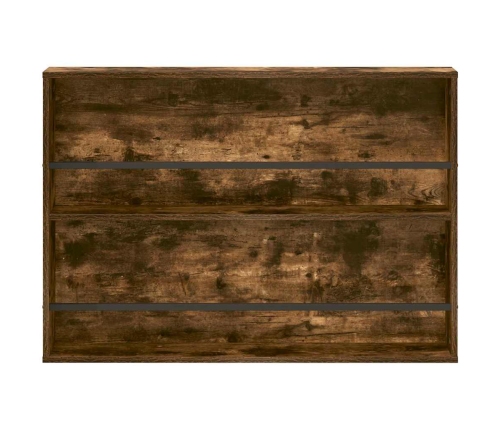 Žurnālu Statīvs Dūmaka Ozols 100 X 12 X 70 Cm Inženierijas Koks Vidaxl